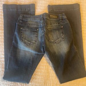 Rock & Roll Cowgirl Dark Wash Boot Cut Jeans